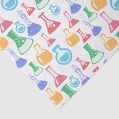 Papier Mousseline Motif scientifique divertissant Beakers and Flaque (Détail)