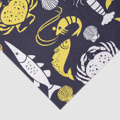 Papier Mousseline Motif Sea Life (Détail)