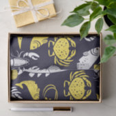 Papier Mousseline Motif Sea Life (Cadeau)