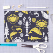 Papier Mousseline Motif Sea Life (Artisanat)