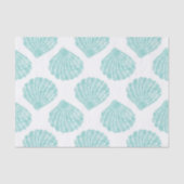 Papier Mousseline Motif Seafoam Seashell (Recto)