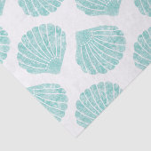 Papier Mousseline Motif Seafoam Seashell (Détail)