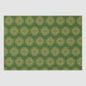 Papier Mousseline Motif Shamrock Gold Celtic (Recto)