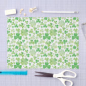 Papier Mousseline Motif Shamrock Jour de la Saint Patrick vert (Artisanat)