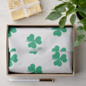 Papier Mousseline Motif shamrock Vert Blanc St. Patrick's Day (Cadeau)