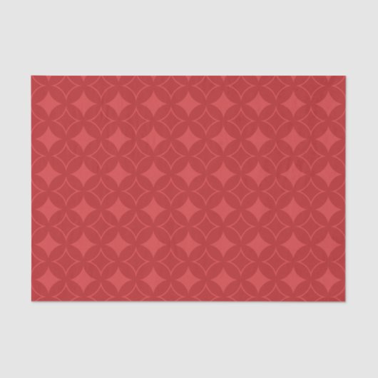 Papier Mousseline Motif shippo rouge (Recto)
