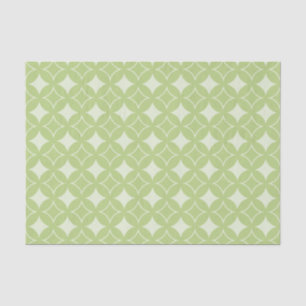 Papier Mousseline Motif shippo vert olive