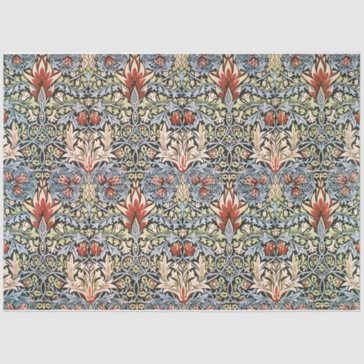 Papier Mousseline Motif Snakeshead (par William Morris) (Recto)