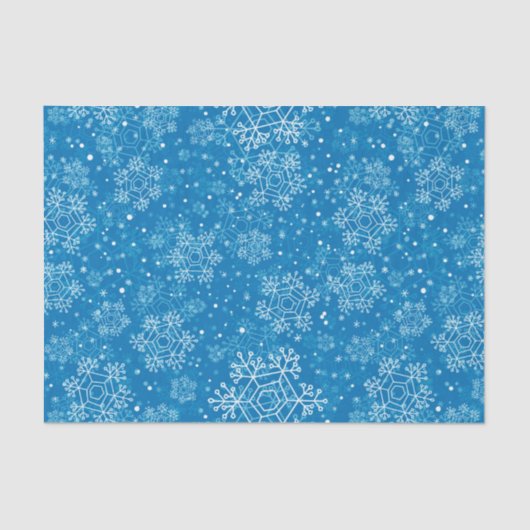 Papier Mousseline Motif Snowflake (Recto)