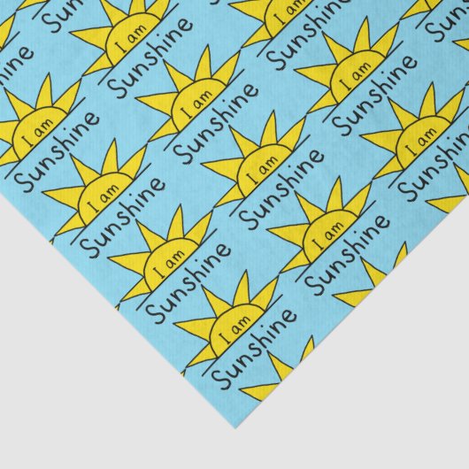 Papier Mousseline Motif soleil mignon (Détail)