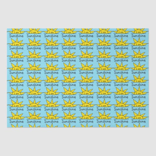 Papier Mousseline Motif soleil mignon (Recto)