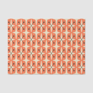 Papier Mousseline Motif Starburst moderne du milieu du siècle