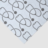 Papier Mousseline Motif stylé gris stéthoscope (Détail)