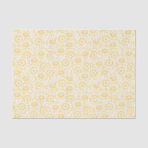 Papier Mousseline Motif Sunny Sunflower