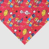 Papier Mousseline motif super-héros carrelé (Détail)