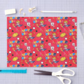 Papier Mousseline motif super-héros carrelé (Artisanat)