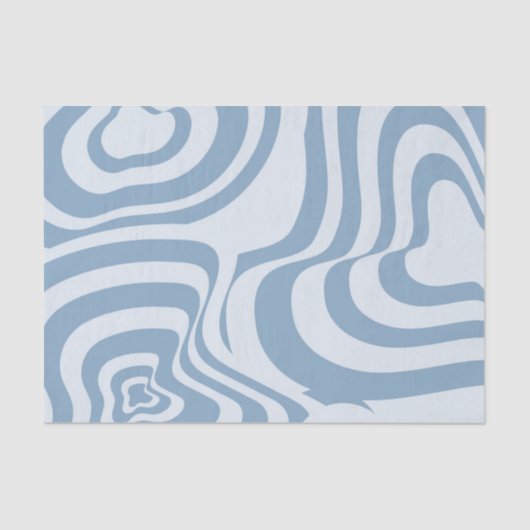 Papier Mousseline Motif Super Y2K rétro bleu (Recto)