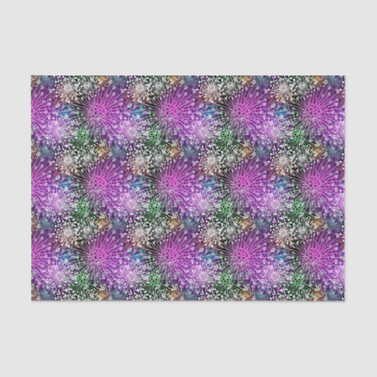 Papier Mousseline Motif tacheté vif (Recto)