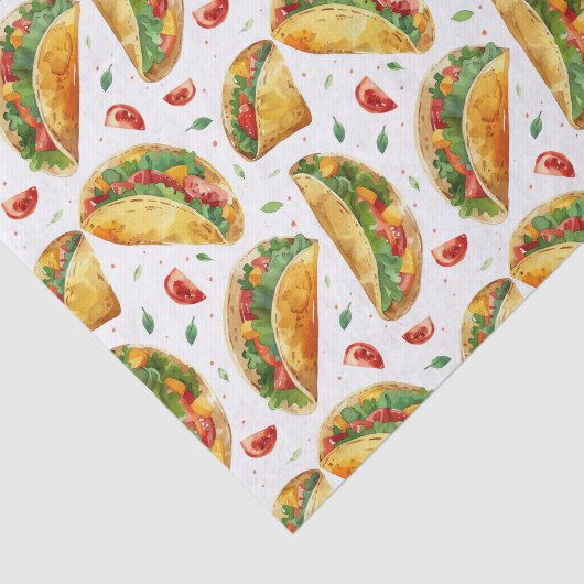 Papier Mousseline Motif Taco (Détail)