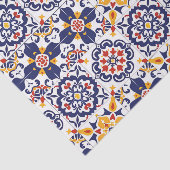 Papier Mousseline Motif Talavera mexicain (Détail)