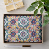 Papier Mousseline Motif Talavera mexicain (Cadeau)
