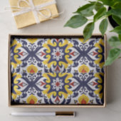 Papier Mousseline Motif Talavera mexicain (Cadeau)