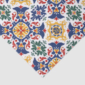 Papier Mousseline Motif Talavera mexicain (Détail)