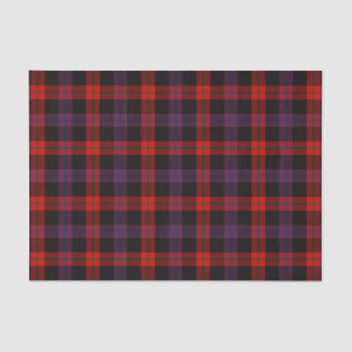Papier Mousseline Motif Tartan Brown