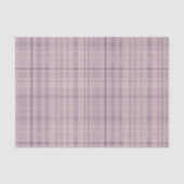 Papier Mousseline Motif Tartan rose mauve (Recto)