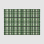 Papier Mousseline Motif Tartan Vert Et Noir (Recto)