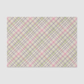 Papier Mousseline Motif Tartan vert violet violet rose (Recto)
