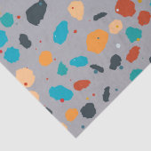 Papier Mousseline Motif terrazzo coloré (Détail)