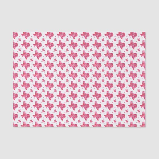 Papier Mousseline Motif Texas Kisses (Recto)