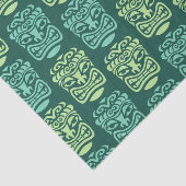 Papier Mousseline Motif Tiki moderne du milieu du siècle rétro (Détail)