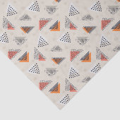 Papier Mousseline Motif tiré par la main de triangle géométrique (Détail)