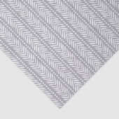 Papier Mousseline Motif tiré par la main gris de Chevron (Détail)