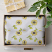 Papier Mousseline Motif tournesol (Cadeau)
