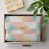 Papier Mousseline Motif triangle Abstrait géométrique coloré (Cadeau)
