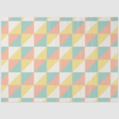 Papier Mousseline Motif triangle Abstrait géométrique coloré (Recto)