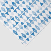 Papier Mousseline Motif triangle bleu (Détail)