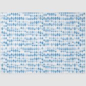 Papier Mousseline Motif triangle bleu (Recto)