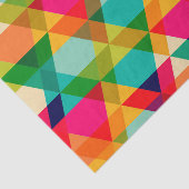 Papier Mousseline Motif triangle géométrique brillant couleur gras (Détail)