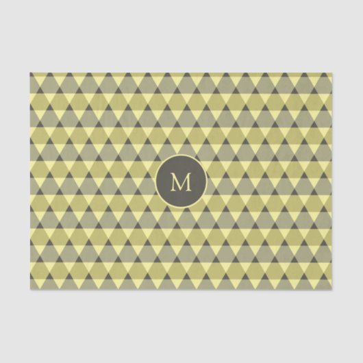 Papier Mousseline Motif triangles (Recto)