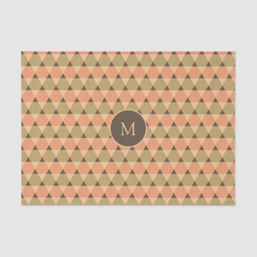 Papier Mousseline Motif triangles (Recto)