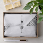 Papier Mousseline Motif tribal de Boho Buffalo enveloppant du papier (Cadeau)