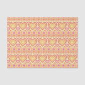 Papier Mousseline Motif tricoté par Saint-Valentin (Recto)