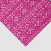 Papier Mousseline Motif tricoté par Saint-Valentin 2 (Détail)