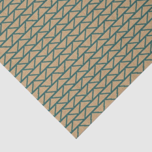 Papier Mousseline Motif tricoté par style ethnique (Détail)