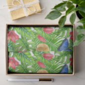 Papier Mousseline Motif tropical (Cadeau)