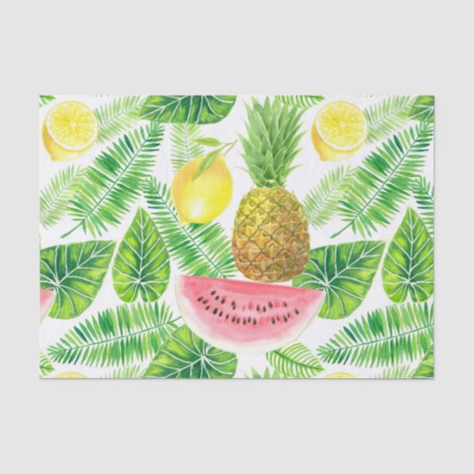 Papier Mousseline Motif tropical (Recto)